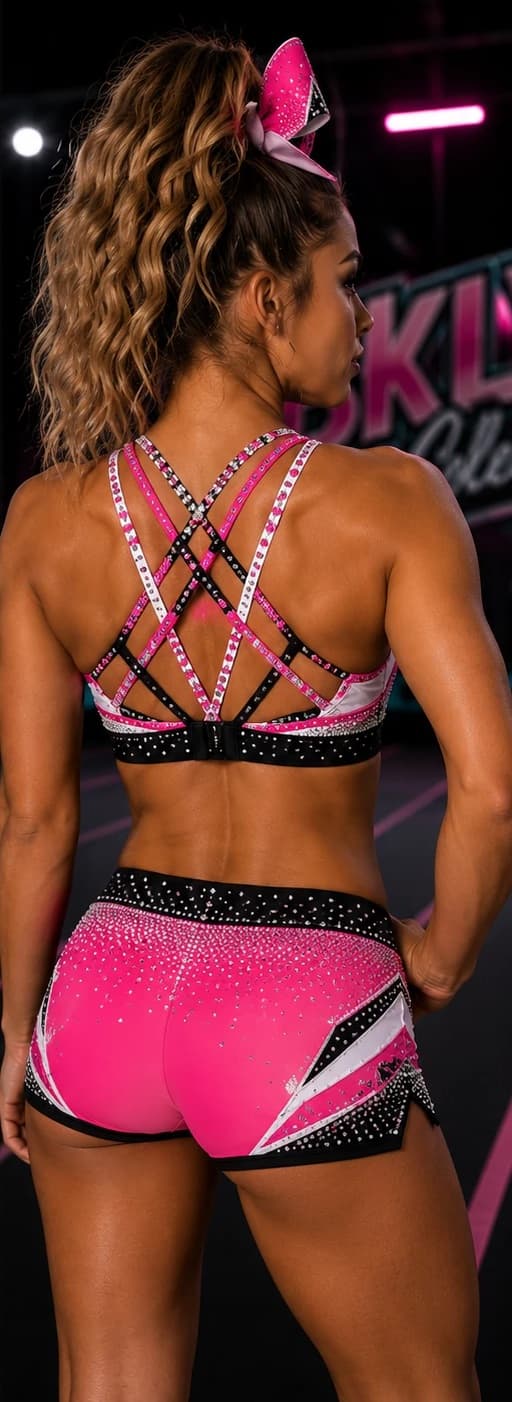 The Lightning Bolt Set, back view showing crisscross straps