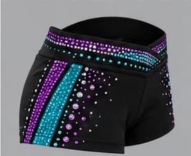 The Mesh Stripe shorts, side view